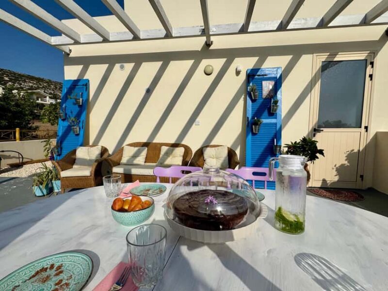 Paphos/ Peyia: Coffee, Cake, and Cuddles with Rescue Puppies - The Setting: Why the Sea-View Garden Matters