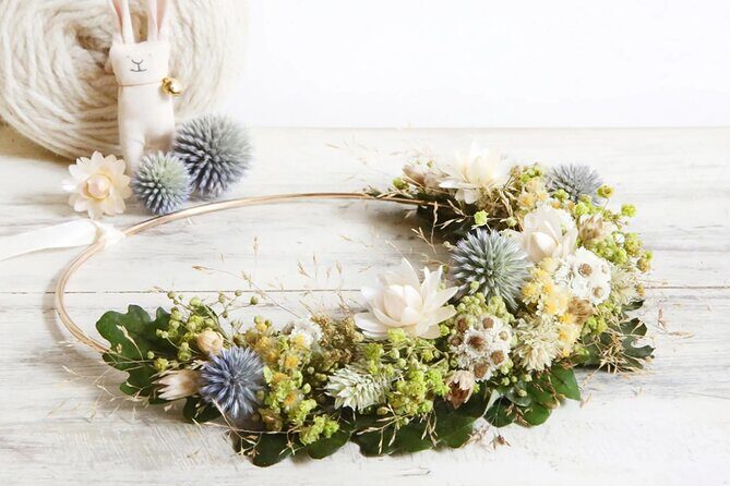 Paris 1e: Preserved Flower Wreath Workshop - What to Expect from the Preserved Flower Wreath Workshop