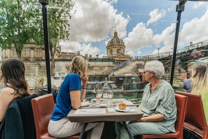 Paris: 2-Hour River Seine Lunch Cruise with 3-course-menu - Key Points