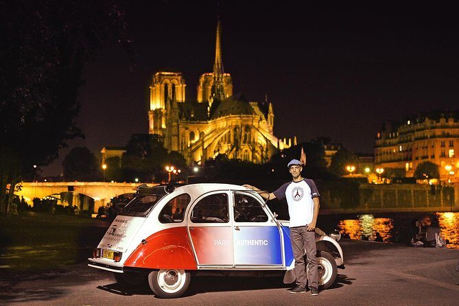 Paris and Montmartre 2CV Tour by Night with Champagne - Key Points