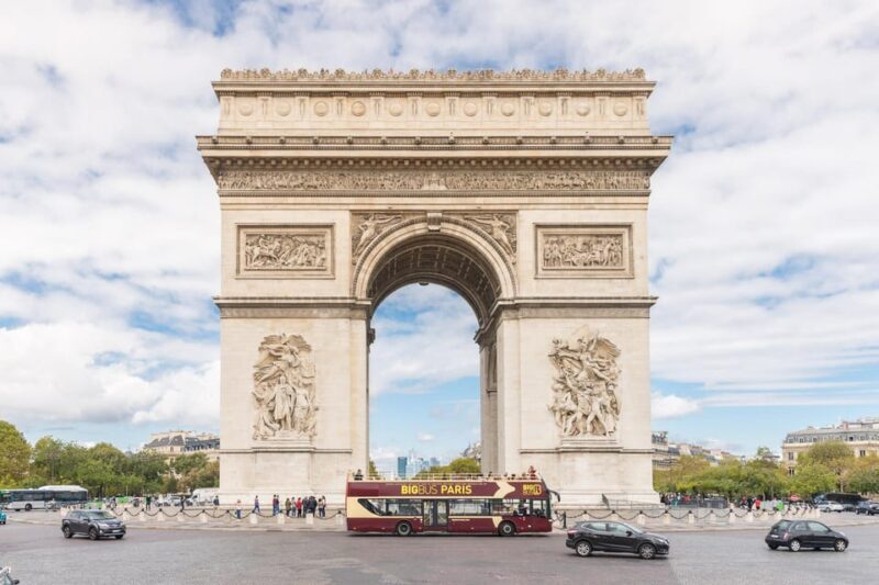 Paris: Arc de Triomphe Ticket & Big Bus Hop-on Hop-off Tour - Key Points