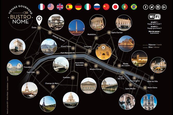 Paris Bustronome Gourmet Sightseeing Dinner on a Panoramic Bus - FAQ