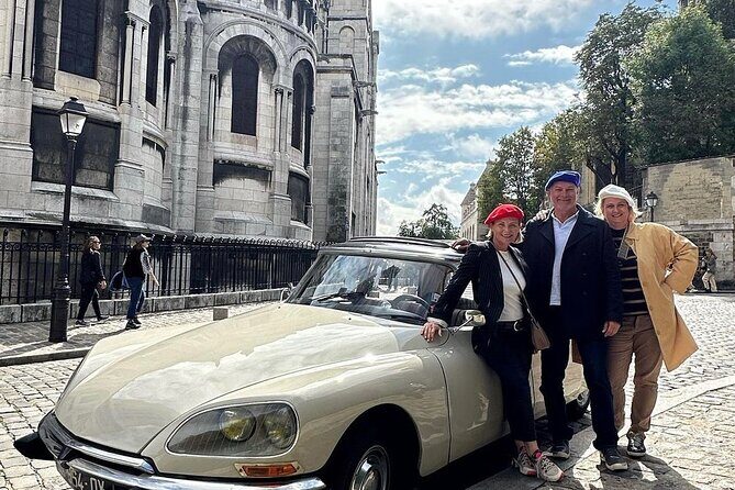 Paris TV Show Tour in a Open Top Vintage French Car Citroen DS - Love in Paris: Le Mur des Je t’aime and Romantic Spots