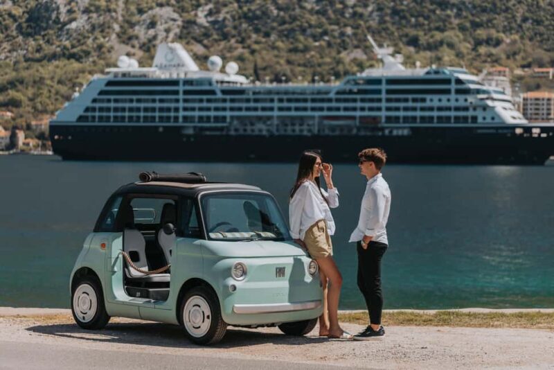 Perast: Guided Tour in a Fiat Topolino E-Car - An In-Depth Look at the Tour