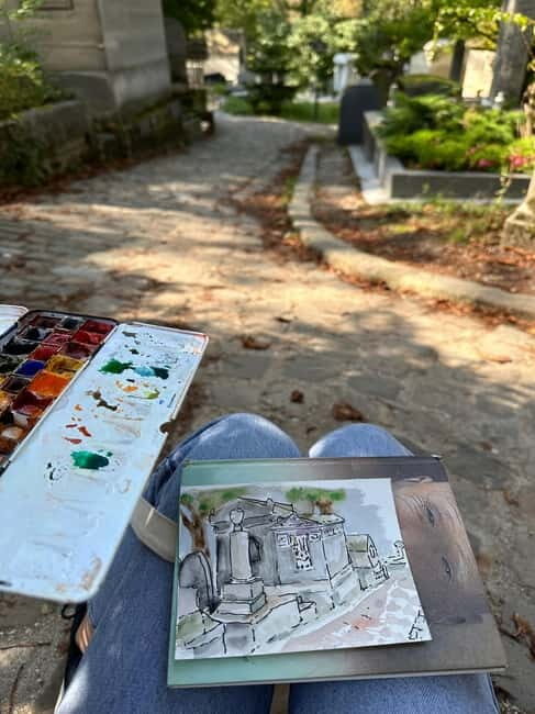 Père Lachaise Cemetery Watercolor Postcard Workshop in Paris - The Experience Itself: Pros and Cons