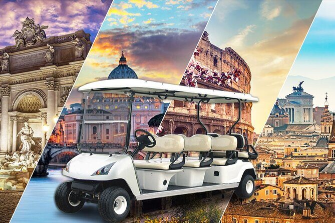 Piazza's, Fountains, Monuments & Basilicas of Rome by Golf Cart - In-Depth Look at the Tour Experience
