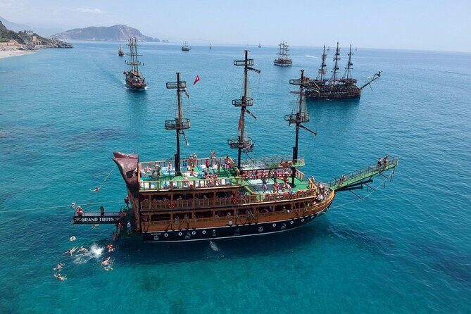 Pirate Boat Tour With Foam Party in Alanya - Key Points