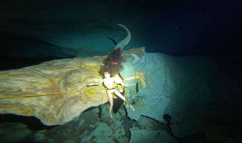 Playa del Carmen: Dos Ojos Cenote 2 scuba dives without tran - Key Points