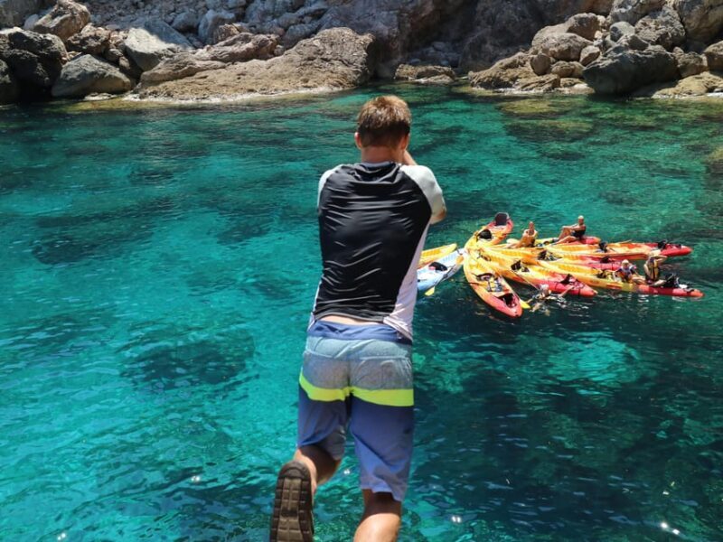 Pollença: Kayak and Coasteering Cliff Jumping - FAQs