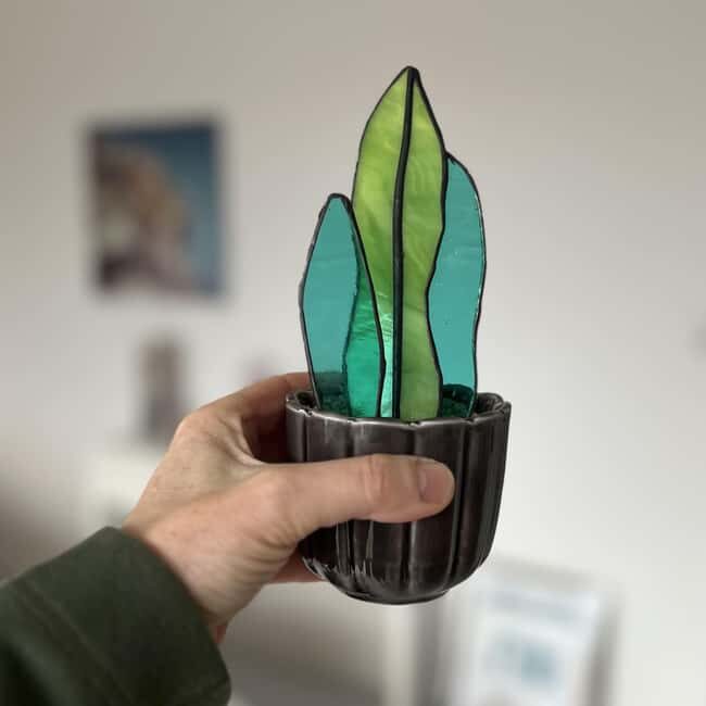 Pont-du-Château: create your own Tiffany stained glass cactus plant - What to Expect from the Tiffany Stained Glass Workshop