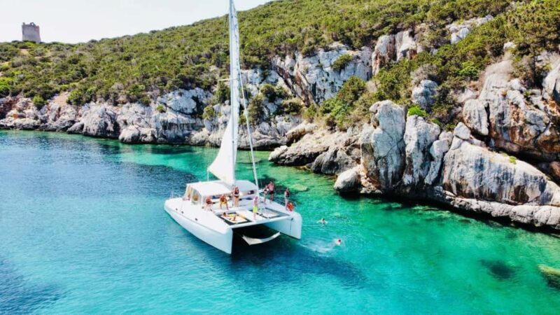 Porto Conte: Half-day catamaran tour with aperitif - What the Experience Feels Like