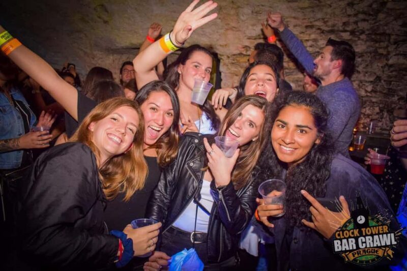 Prague: Clock Tower Bar Crawl ending at the BIGGEST CLUB - What to Expect from the Prague Clock Tower Bar Crawl