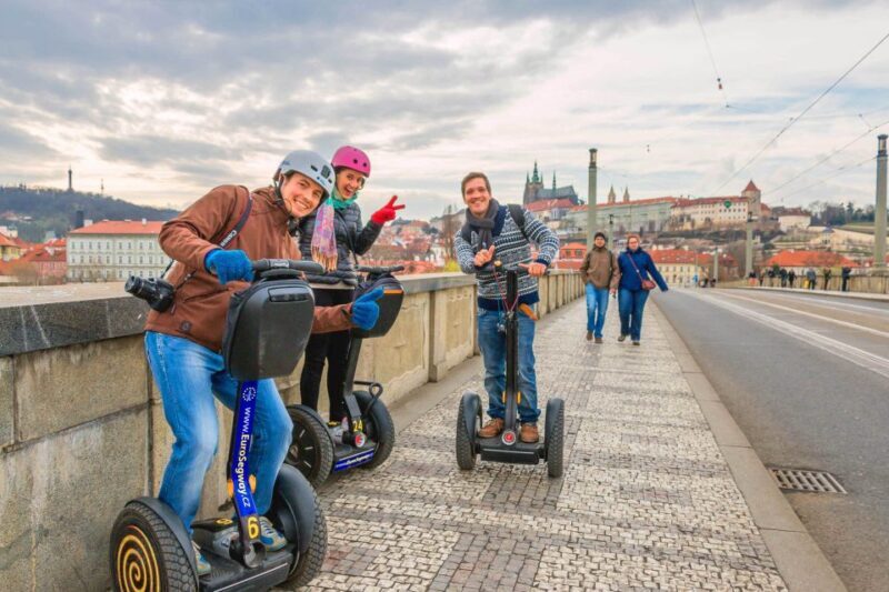 Prague: Grand Segway and eScooter Live Guided City Tour - Key Points