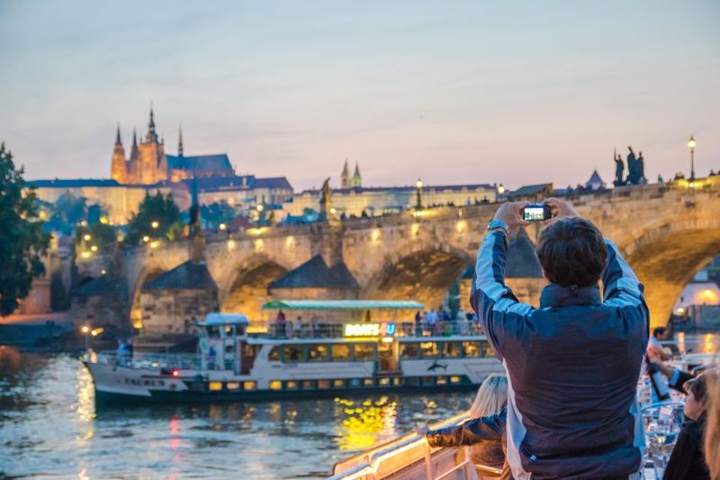 Prague: Sightseeing Boat Cruise with Buffet Dinner - The Route at Night: Landmarks You’ll See from the Water