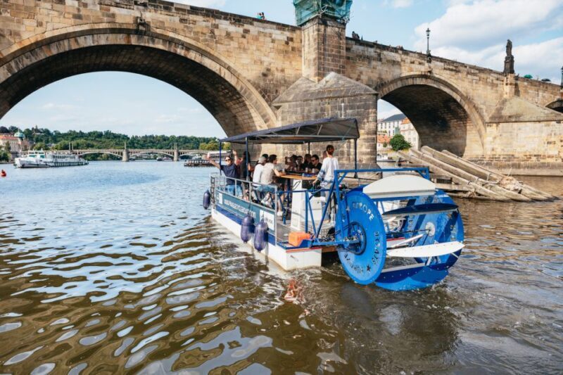Prague: Swimming Beer Bike on A Cycle Boat - How the Experience Feels