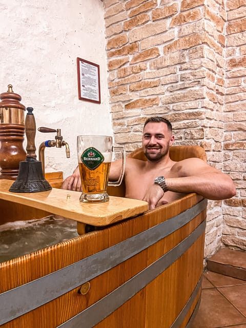 Prague: Ungelt Bernard Beer Spa with Beer & Optional Massage - Key Points