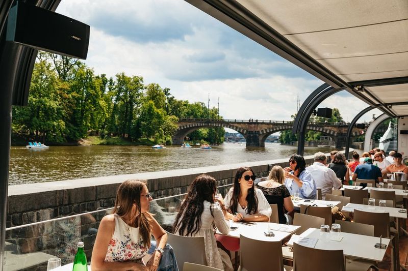 Prague: Vltava River Lunch Cruise in an Open-Top Glass Boat - Getting the best seats: window options and photo angles