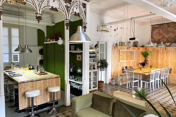 Premium Paella Cooking Class & 10 Spanish Tapas - The kitchen flow: you prep, you cook, then you sit down