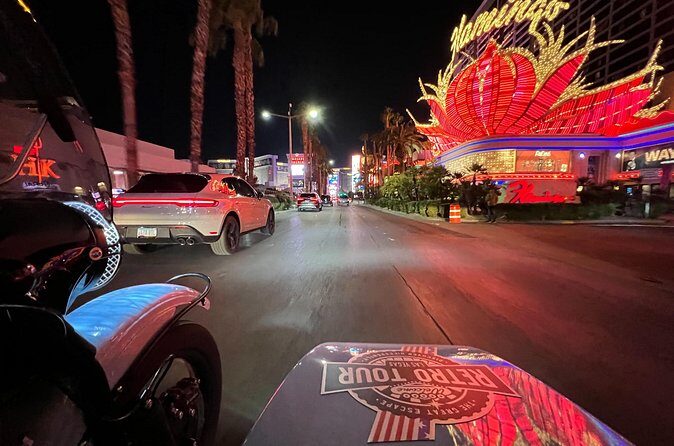Private 1-Hour Evening Las Vegas Strip Tour in a Sidecar - The Itinerary in Detail