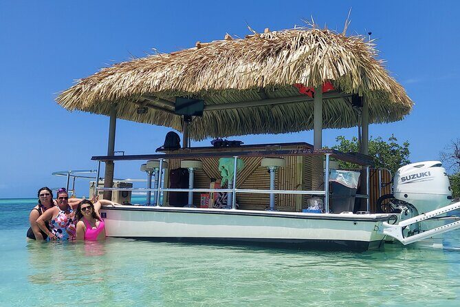 Private 2-Hour Tiki Boat Party in Key West & Mini Sandbar - Key Points