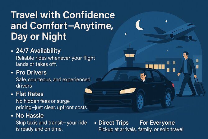 Private Airport Transfer from Niagara, Canada to Buffalo, NY - Key Points