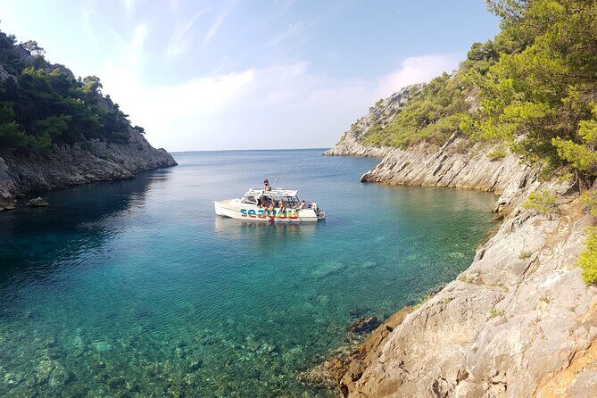 Private Blue Lagoon and Hidden Bays tour from Split & Brac for 12 - Key Points