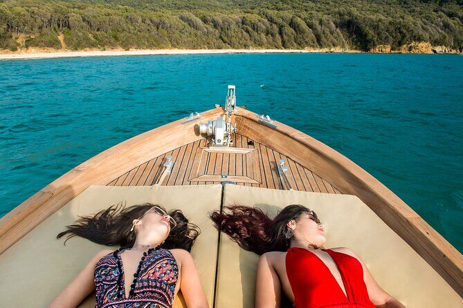 Private Boat Excursion with Lunch or Aperitif to the Calette di Scarlino - Key Points