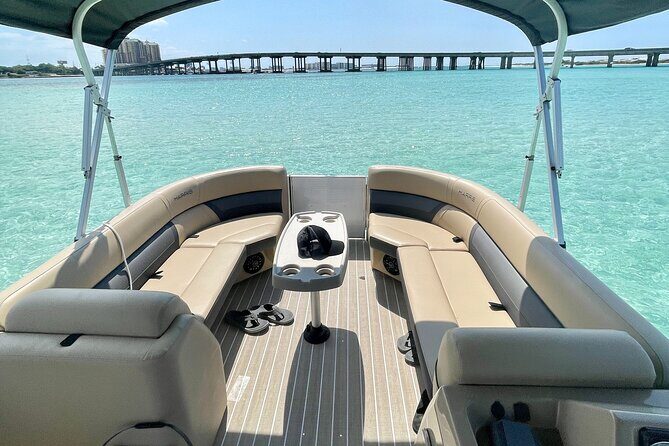 Private Crab Island Pontoon Charter with Inflatables from FWB - FAQs