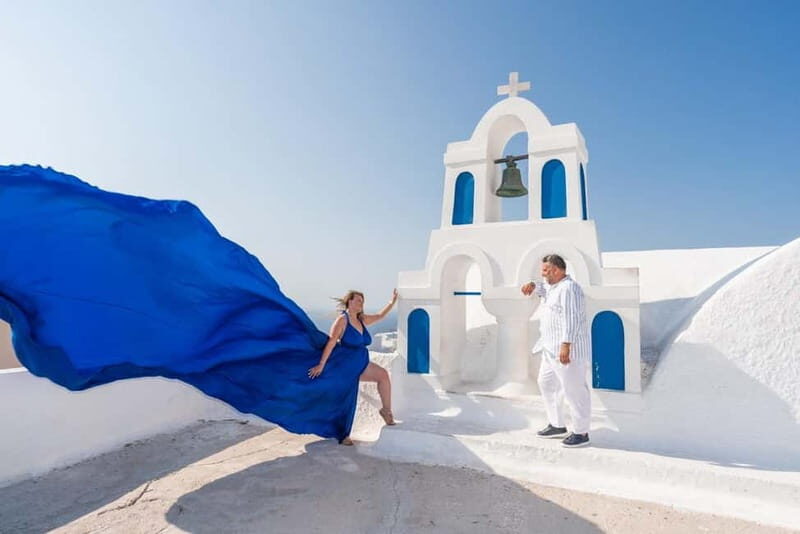 Private Flying Dress Photoshoot Santorini With Pickup - Why It’s a Great Choice for Many Travelers