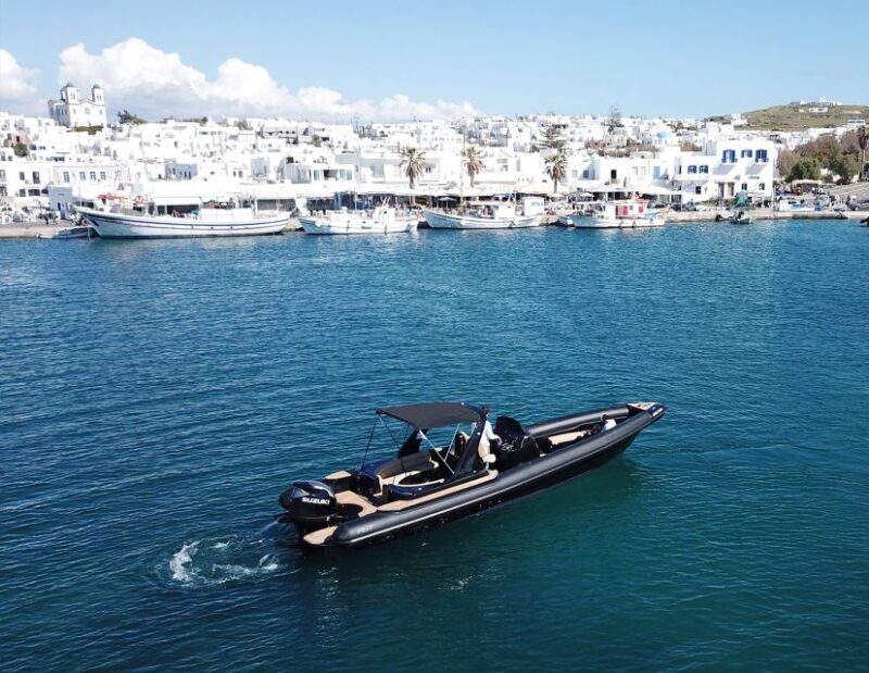 Private full-day boat cruise from Mykonos to Paros island - Key Points