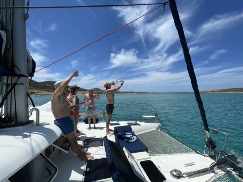 Private Full Day Paros Catamaran Cruise - Key Points