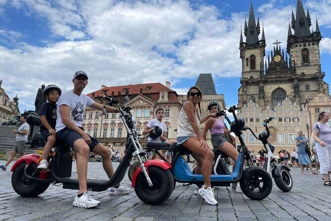 Private live-guided E-Scooter TOURS around Prague - What the Itinerary Looks Like