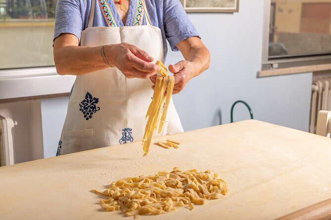 Private Romagna cooking lesson at the table in Rimini - An inviting glimpse into the cooking class experience in Rimini