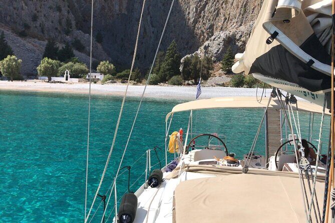 Private sailing trip to Kallithea Thermes Bay and Antony Quinn Bay. - Frequently Asked Questions