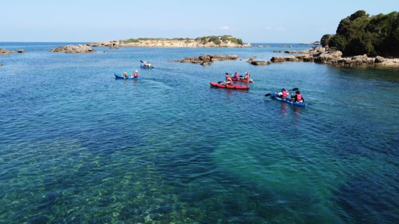 Private Sea Kayak over sunk city of ancient Feia - The Kayak & Snorkel Adventure