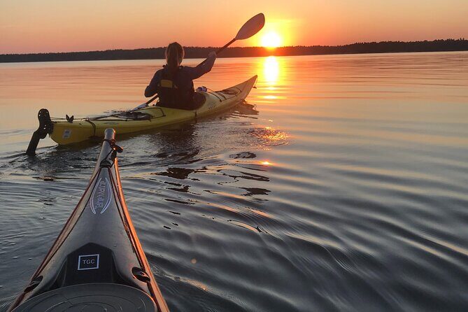 PRIVATE Sunset Kayaking in Stockholm Archipelago Nature Reserve - What to Expect on the Sunset Kayaking Tour