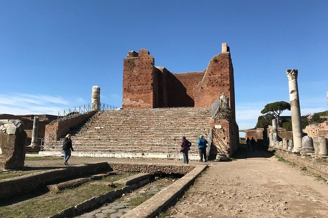 Private tour of Ostia, the ancient city harbor, by van with a PhD archaeologist - Arriving at Ostia Antica