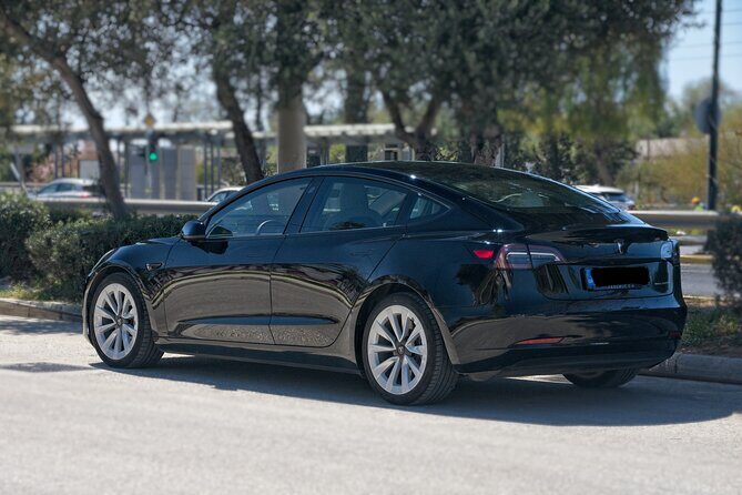 Private Transfer from Athens City to Athens Airport with Tesla - Key Points