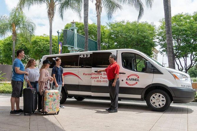 Private Van Airport Departure Transfer: Anaheim Resort to Long Beach Airport - Key Points