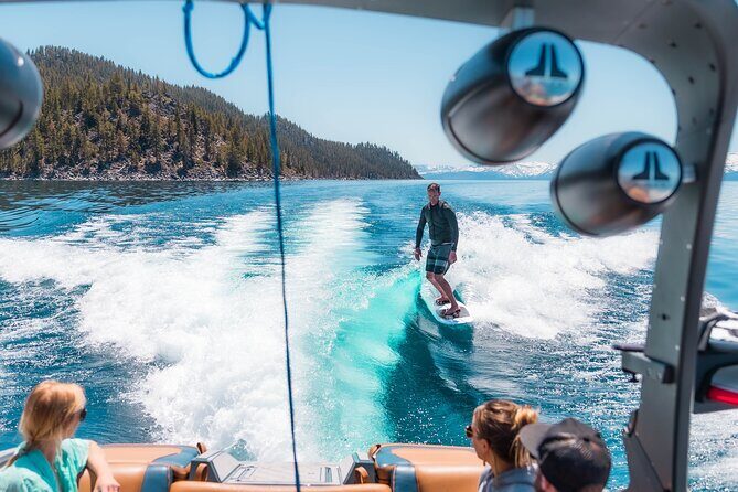 Private Wakesurf/Wakeboard Boat Charter Lake Tahoe - Who Will Love This Tour