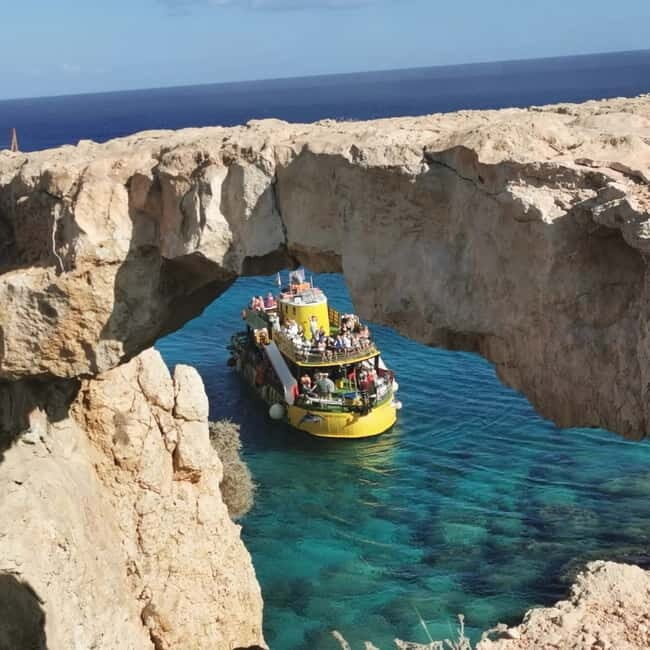 Protaras: Blue Lagoon, Sea Caves and Turtle Cove Sunset Trip - Key Points