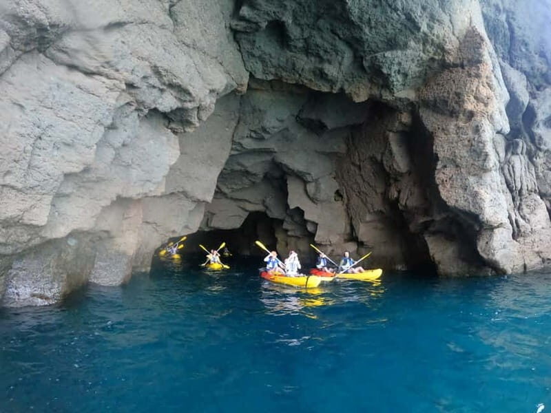 Puerto Mogán: Guided Adventure Kayak Tour in Caves & Snorkel - Key Points