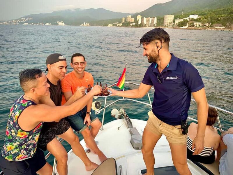 Puerto Vallarta: Gay Sunset Cruise with Open Bar - Food and Drink Experience
