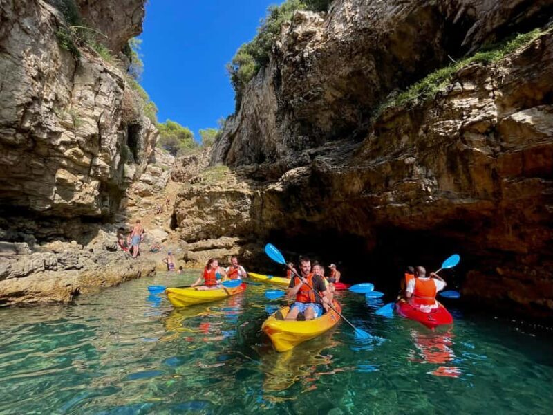 Pula: Cave, Canyon and Island Kayak Tour Snorkel&Explore - A closer look at the experience