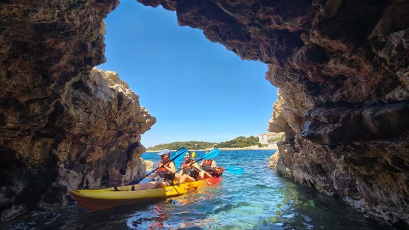 Pula: Cave Kayak Tour, Snorkeling and Island Jumping - Key Points