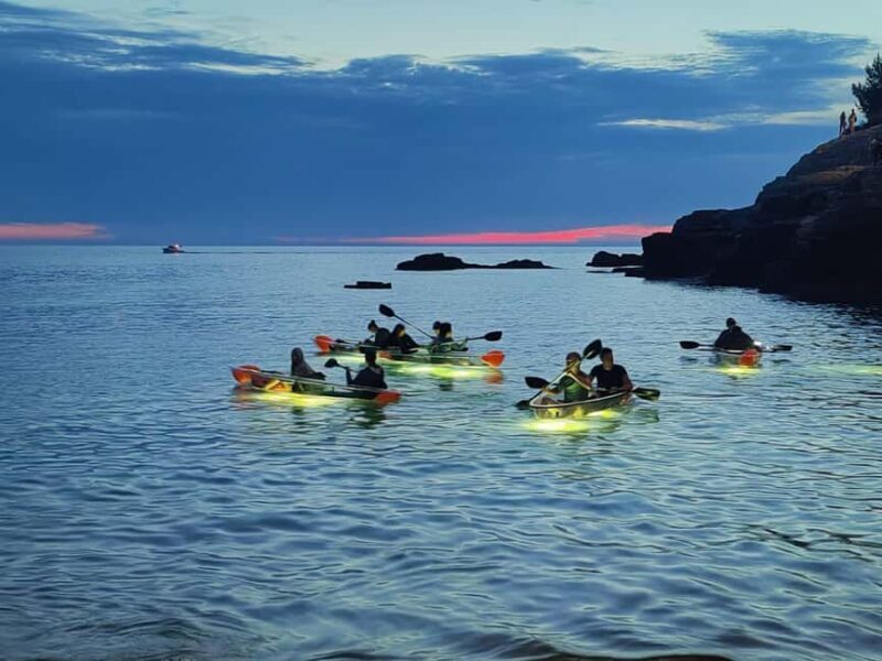Pula: Cave Sunset/Night Tour in Transparent Kayak - The Experience of Glowing Water and Underwater Views