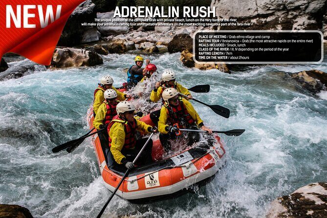 Rafting Adrenalin 7km - Key Points