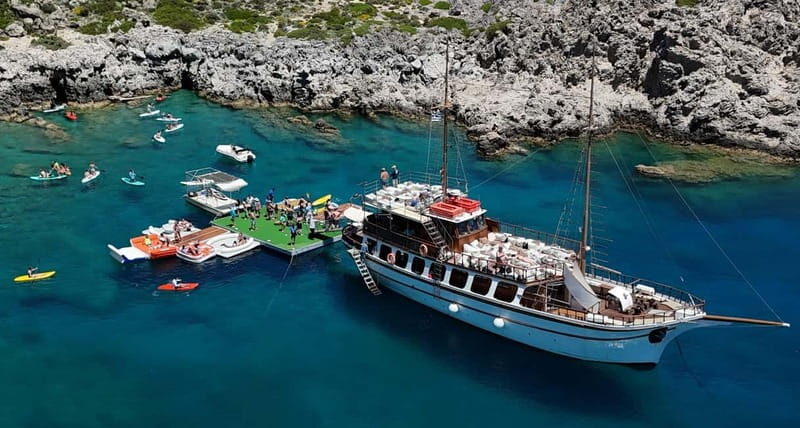 Rhodes: Gulet Trip with Food, Drinks, SUP, Kayak & Swimming - Key Points