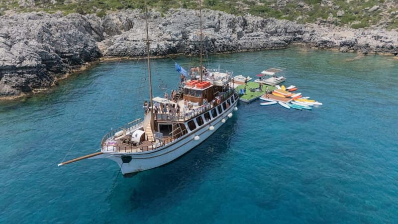 Rhodes: Gulet Trip with Food, Drinks, SUP, Kayak & Swimming - FAQs