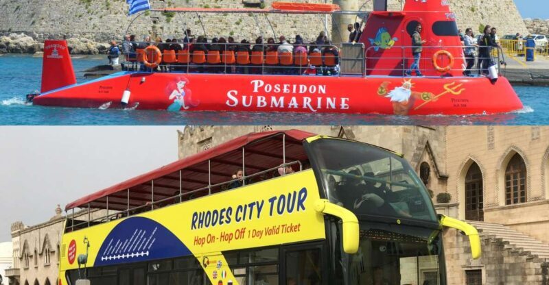 Rhodes: Hop-on Hop-off Bus and Submarine Tour - Exploring Rhodes with the Hop-on Hop-off Bus